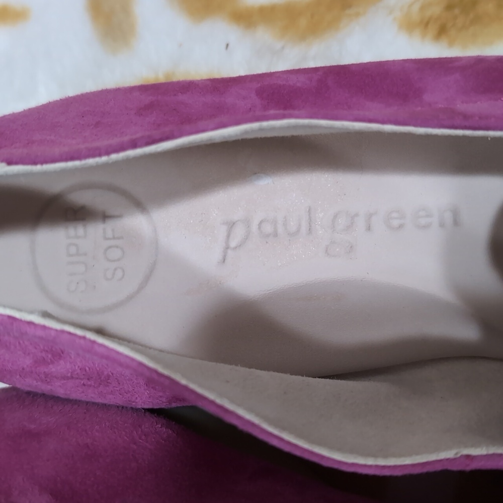 Paul Green Pink Loafers with Soft Suede and Rounded Toe - Picture 3 of 3